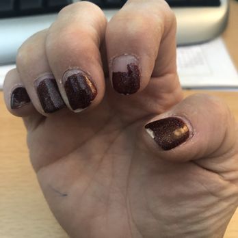 Special Nails - A mere seven days after having nails done this is what they look like - and this is Gel!!! - Nail Salons Near Me - Fairfield, California