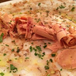 Restaurante Ignacio Vidal - Carpaccio de gambas con foie!