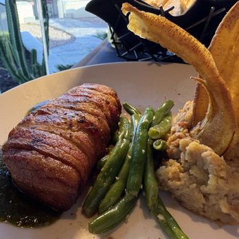 Different Pointe of View - Smoked Palo Verde Farms Pork Tenderloin - New American Near Me - Phoenix, Arizona
