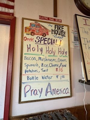 Menu photo 1 Firehouse Café Diamond Springs, CA