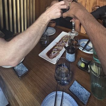 NAKAMA Sushi - Toasting to birthday and an amazing first time at Nakama :) - Japanese Near Me - San Francisco, California