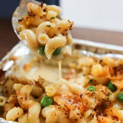 Sandwell - Delicious Homemade Mac and Cheese and Peas at Sandwell at Gramercy Park