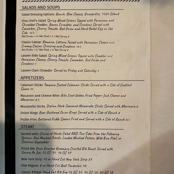 Lassen Steakhouse - Menu - Steakhouses Near Me - Vina, California