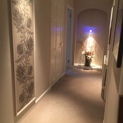 The hallway leading to our room