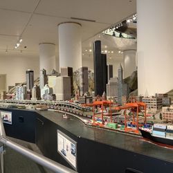 Griffin Museum of Science and Industry - A view of a miniature Seattle skyline at The Great Train Story exhibit at MSI.