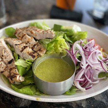 Saint & Second - Chicken salad with delicious basil dressing (Modified for my food allergies) - New American Near Me - Long Beach, California