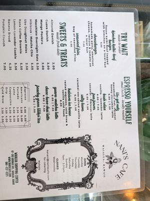 Menu photo 2 Nani’s Cafe Waialua, HI Menu photo 2 Nani’s Cafe Waialua, HI