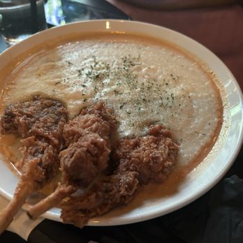 STATS Restaurant & Bar - Deep Fried Lamb Chops with grits - Sports Bars Near Me - Charlotte, North Carolina STATS Restaurant & Bar - Deep Fried Lamb Chops with grits - Sports Bars Near Me - Charlotte, North Carolina