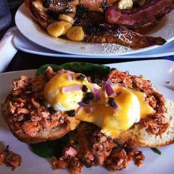 Ruby Slipper Midcity - Salmon Eggs Benedict (dry and overcooked) - Breakfast & Brunch Near Me - New Orleans, Louisiana Ruby Slipper Midcity - Salmon Eggs Benedict (dry and overcooked) - Breakfast & Brunch Near Me - New Orleans, Louisiana