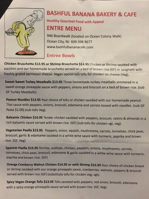 Menu photo 6 Bashful Banana Bakery & Cafe Ocean City, NJ
