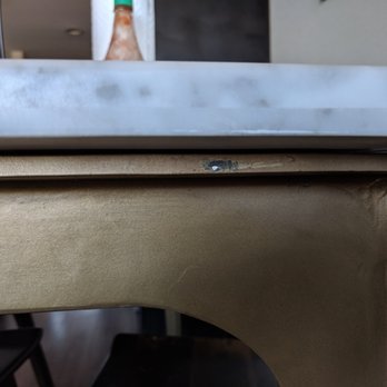 SF Local Moving - Paint scratched off of dining room table - Movers Near Me - San Francisco, California