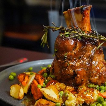 West St Grille - Pork osso buco with vegetables and risotto. - Tapas/Small Plates Near Me - Rutland, Vermont West St Grille - Pork osso buco with vegetables and risotto. - Tapas/Small Plates Near Me - Rutland, Vermont