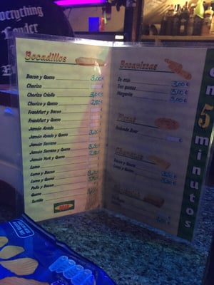 Menu photo 1 Sham-Rock A Coruña, C