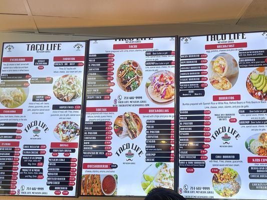 Menu photo 5 Taco Life Mexican Grill Orange, CA