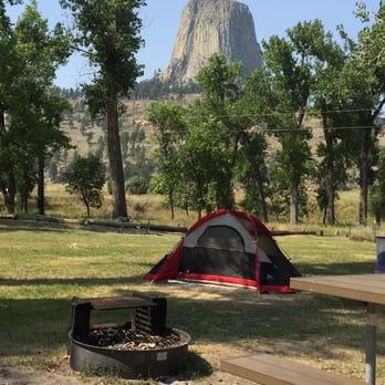 Devils Tower KOA - Our view from lot #A-09 at the Belle Fourche River Campground right in the Devils Tower National Park. - Campgrounds Near Me - Devils Tower, Wyoming Devils Tower KOA - Our view from lot #A-09 at the Belle Fourche River Campground right in the Devils Tower National Park. - Campgrounds Near Me - Devils Tower, Wyoming