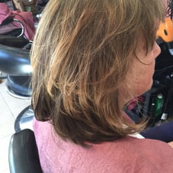 Layered cut, highlights