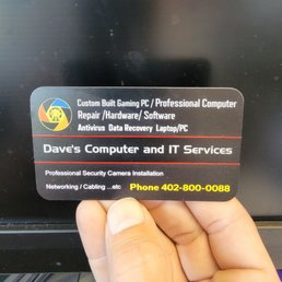 Dave's card!