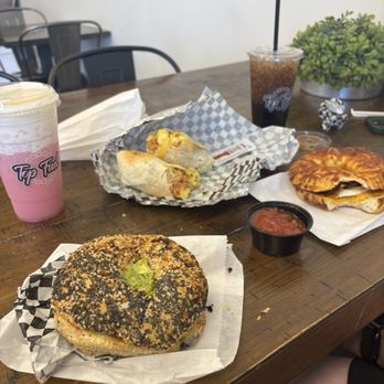 Top Fuel Espresso - Bagel Breakfast Sandwich breakfast burrito  Asiago Bagel Breakfast Sandwich strawberry shortcake energy and roconut Dr Pepper - Juice Bars & Smoothies Near Me - Gilbert, Arizona