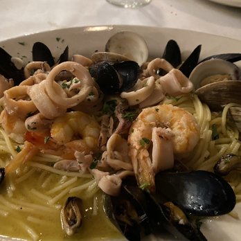 AVVIO - Fettuccine ( I subbed gluten free pasta) with seafood- ok, not tons of flavor - Italian Near Me - Chicago, Illinois