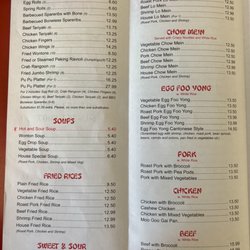 Lee Wah Chen menu
