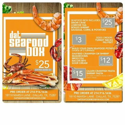 Menu photo 5 Dat Seafood Box Cajun Food Dallas, TX