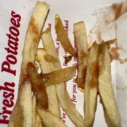 In-N-Out Burger - Hair at the bottom of my fries bffr