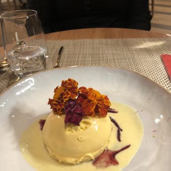 Perch Rooftop Dining - Mango infused custard dessert - Steakhouses Near Me - Jamestown, California Perch Rooftop Dining - Mango infused custard dessert - Steakhouses Near Me - Jamestown, California