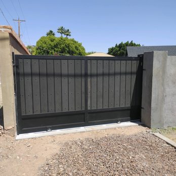 Alpha Commercial Doors - Sliding Steel Gate Installation. - Fences & Gates Near Me - Mesa, Arizona