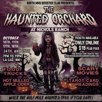 Nichols Ranch and Orchards - Haunted Orchard - Pick Your Own Farms Near Me - La Luz, New Mexico Nichols Ranch and Orchards - Haunted Orchard - Pick Your Own Farms Near Me - La Luz, New Mexico