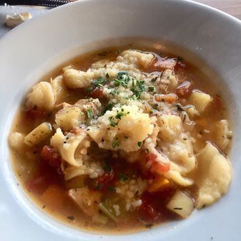 Ember - Soup of the Day - Pasta & Beef Stew? 4.58794 stars! - New American Near Me - Arroyo Grande, California