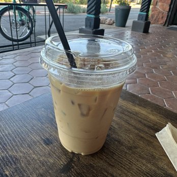 FreeForm Coffee Roasters - Iced oat milk latte - Coffee Roasteries Near Me - Sedona, Arizona