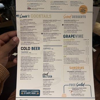 Bar Louie - Chesterfield - Drink menu - Bars Near Me - Chesterfield, Missouri