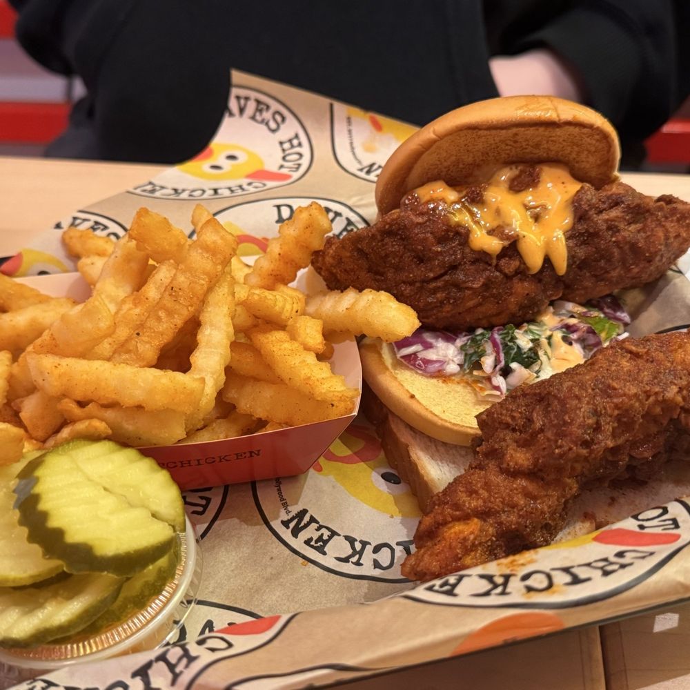Dave's Hot Chicken - Dave's #2 2 Sliders w/ Fries - Chicken Shop Near Me - Rosemead, California