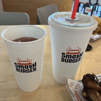 Smashburger - Medium and Large Fountain Drink - Burgers Near Me - Sacramento, California Smashburger - Medium and Large Fountain Drink - Burgers Near Me - Sacramento, California