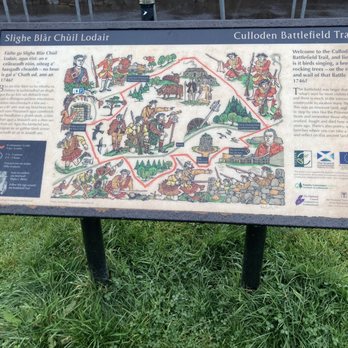Culloden Battlefield Visitor Centre - Map of battlefield - Visitor Centers Near Me - Highland, HLD