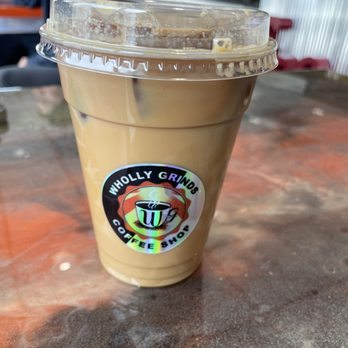 Wholly Grinds Coffee - Sweet cream iced latte - Breakfast & Brunch Near Me - Rock Island, Illinois Wholly Grinds Coffee - Sweet cream iced latte - Breakfast & Brunch Near Me - Rock Island, Illinois