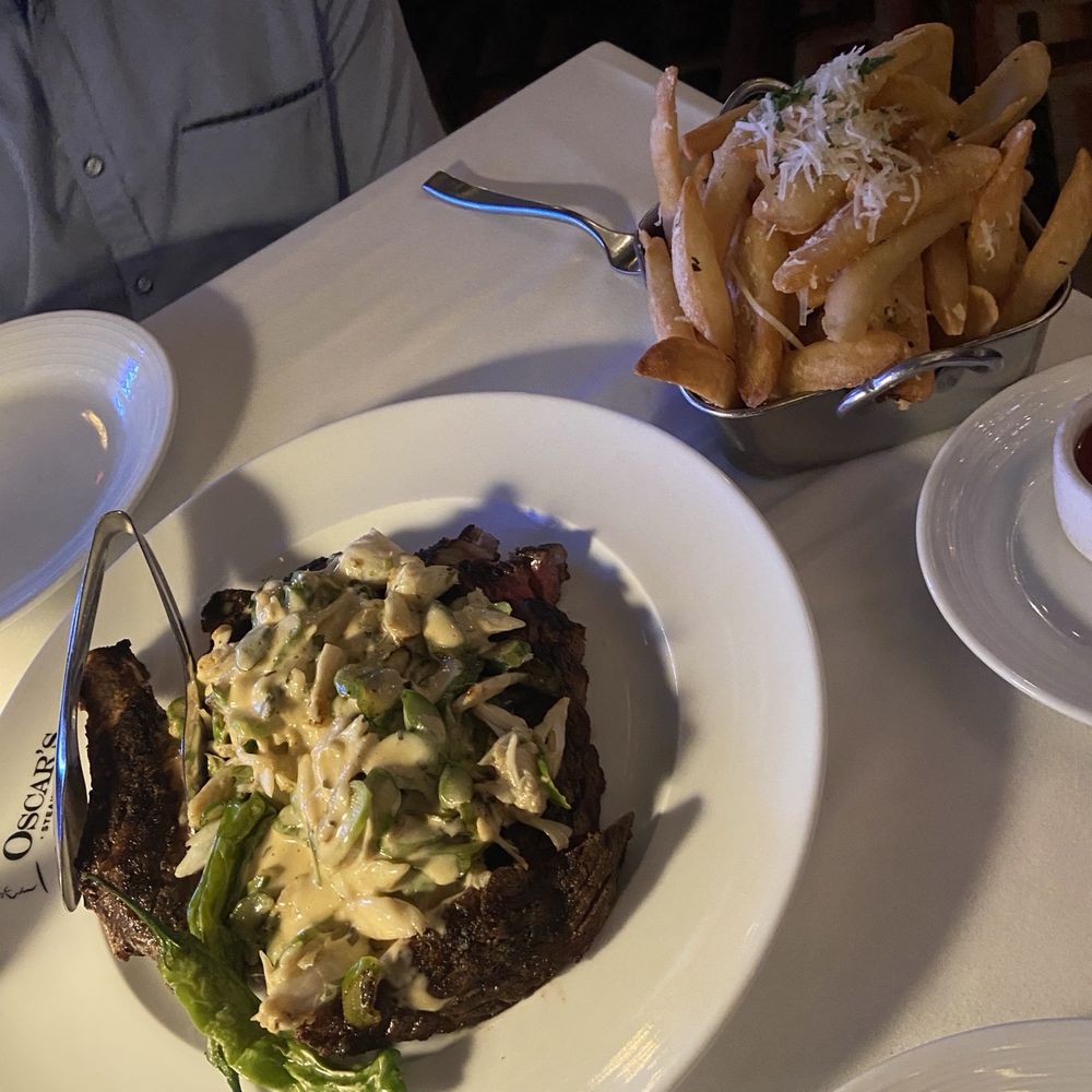 Oscar's Steakhouse - Ribeye and fries - Steakhouses Near Me - Las Vegas, Nevada