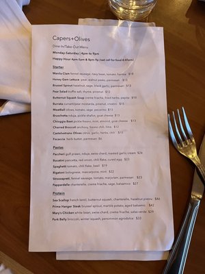 Menu photo 7 Capers + Olives Everett, WA