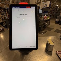 Lowe's Home Improvement - Paint kiosk with a distinct lack of costumer service.