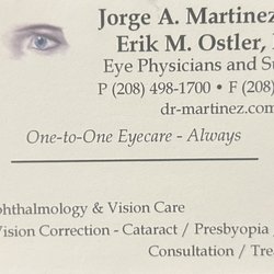 Martinez Jorge A Eye Phys & Surg - Business Card