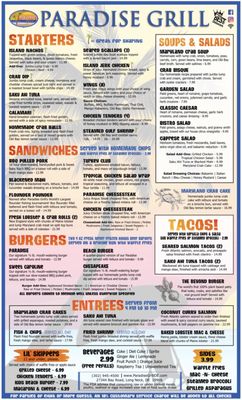 Menu photo 6 Paradise Grill Long Neck, DE Menu photo 6 Paradise Grill Long Neck, DE