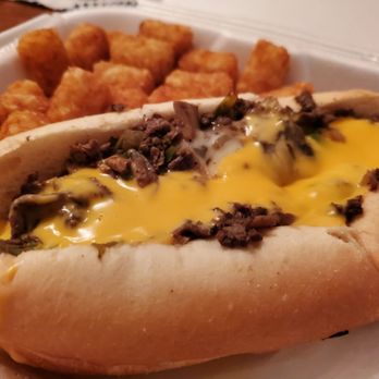 Grinders - South Philly Cheese Steak with both cheeses (Cheez Whiz and provolone) and all the toppings.. Oh, yes. - Pizza Near Me - Kansas City, Missouri Grinders - South Philly Cheese Steak with both cheeses (Cheez Whiz and provolone) and all the toppings.. Oh, yes. - Pizza Near Me - Kansas City, Missouri