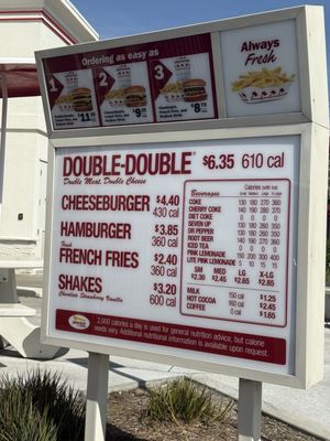 Menu photo 3 In-N-Out Burger Yorba Linda, CA Menu photo 3 In-N-Out Burger Yorba Linda, CA