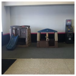 Bureau of Motor Vehicles - They even have a small play area with Step 2 equipment for kids (and an ATM machine in case you need cash to pay)