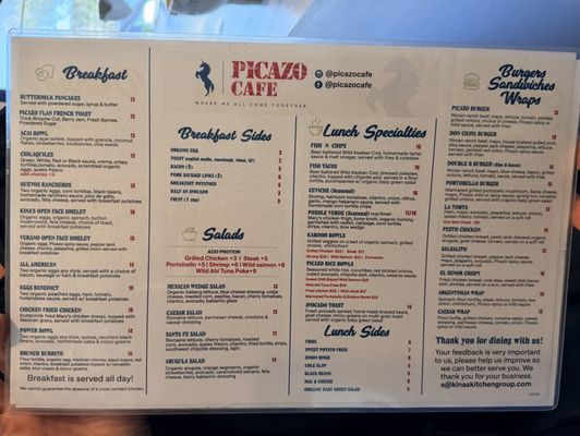 Menu photo 1 Picazo Cafe Sonoma, CA Menu photo 1 Picazo Cafe Sonoma, CA
