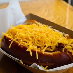 Blue River Taphouse - Chili Cheese Dog