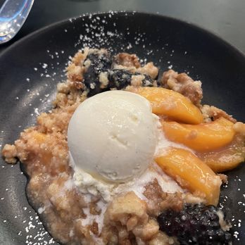 Spago - Deconstructed peach crisp - New American Near Me - Las Vegas, Nevada