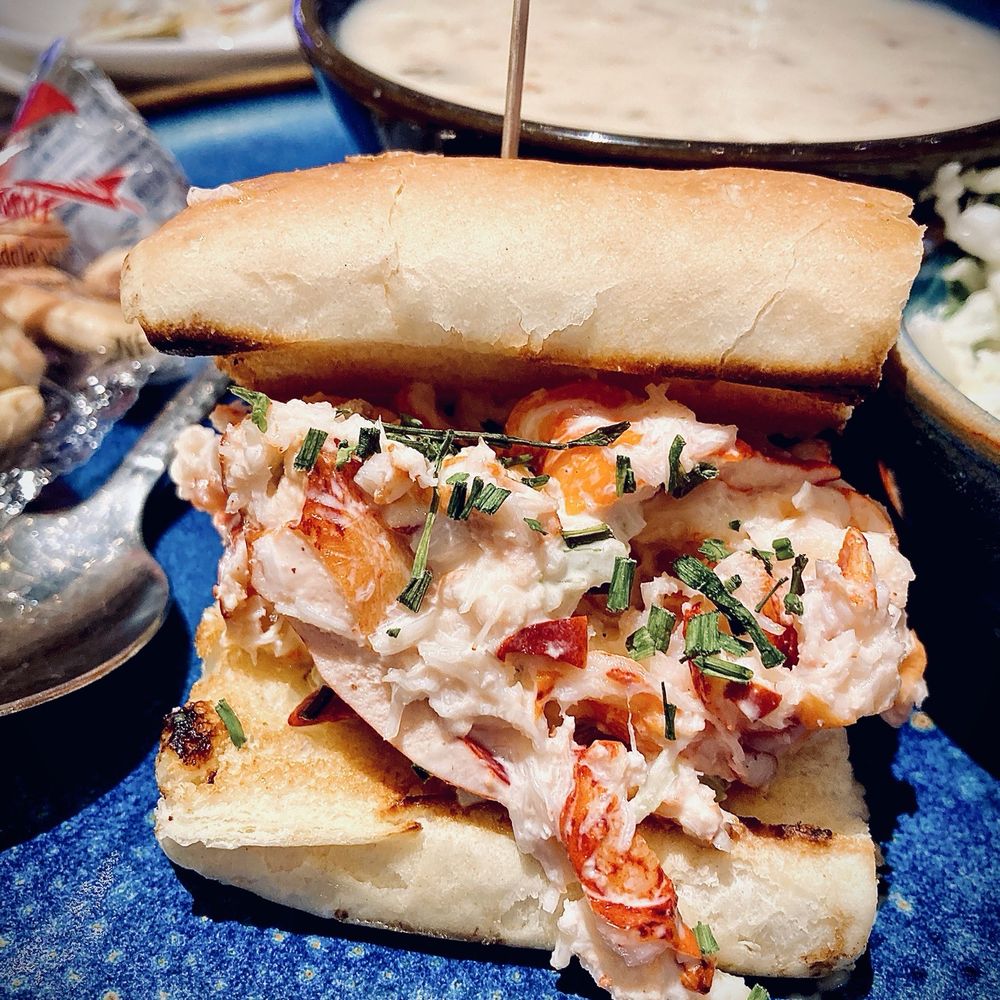 Oceano - Half a lobster roll from the Oceano Trio plate - Seafood Near Me - Reno, Nevada Oceano - Half a lobster roll from the Oceano Trio plate - Seafood Near Me - Reno, Nevada