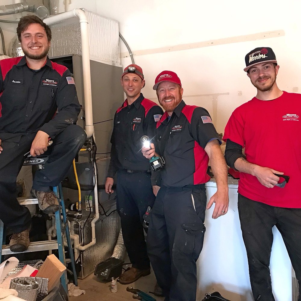 Moore Home Services - Dayton, Austin, Jamison, and Zach. They were professional, efficient, tidy  and good humored. Thank you MH&A - Heating & Air Conditioning/HVAC Near Me - Santa Rosa, California
