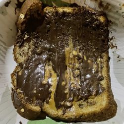 Del Cerro - San Diego - Wheat bread with peanut butter, Nutella chocolate spread, mmmm